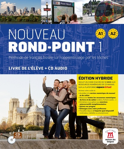 Image de Nouveau Rond-point 1 - Livre de l'élève - Éd. hybride