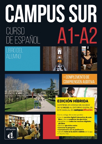 Image de Campus Sur A1-A2- Livre de l'élève - Éd. hybride