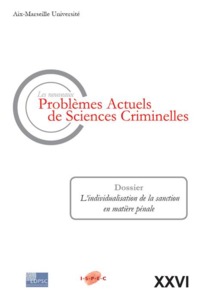 Picture of LES NOUVEAUX PROBLEMES ACTUELS DE SCIENCES CRIMINELLES VOL XXVI