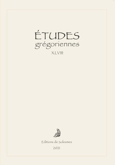 Image de Études grégoriennes – vol. XLVIII – 2021