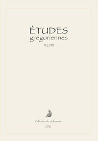 Image de Études grégoriennes – vol. XLVIII – 2021