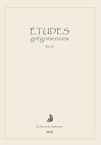 Picture of Études grégoriennes XLVI - 2019