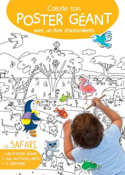 Image de Colorie ton poster géant le safari