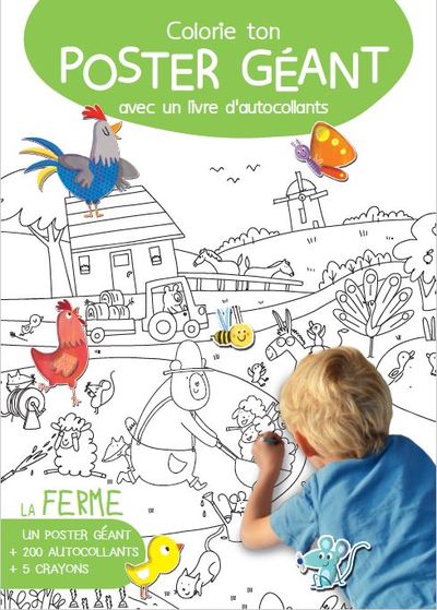 Image de Colorie ton poster géant la ferme