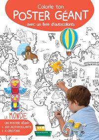 Image de Colorie ton poster géant le monde
