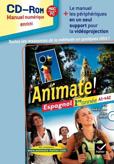 Picture of Animate Espagnol 1re année éd. 2011 - CD-Rom classe (Manuel numérique enrichi, utilisateurs méthode)