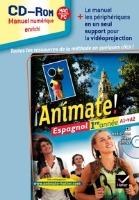 Picture of Animate Espagnol 1re année éd. 2011 - CD-Rom classe (Manuel numérique enrichi, utilisateurs méthode)