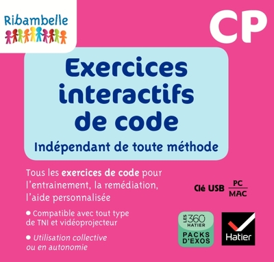 Picture of Ribambelle CP Activités de code pour TNI - Clé USB
