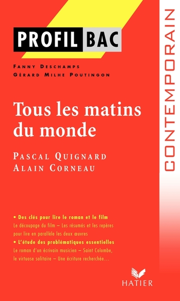 Image de Profil - Quignard (Pascal) : Tous les matins du monde