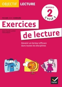 Image de Objectif Lecture - Exercices de lecture, fichier avec corrigés Niveau 2 Cycle 3
