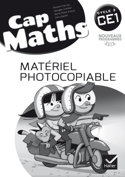 Image de Cap Maths CE1 éd. 2016 - Matériel photocopiable