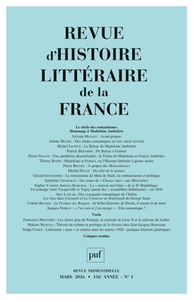 Picture of RHLF 2016, n° 1
