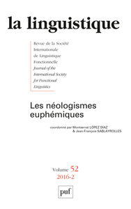 Picture of linguistique 2016, vol. 52 (2)