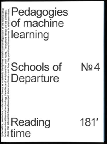 Picture of Pedagogies of Machine Learning Schools of Departure Nr. 4 /anglais