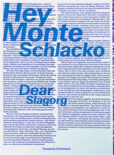 Picture of Susanne Kriemann Hey Monte Schlacko, Dear Slagorg /anglais/allemand