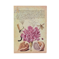 Image de Carnet Flexis OEillet Rose Mira Botanica Midi LIG. 176pg.