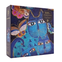 Picture of Puzzles Felins Fantastiques Chats Bleus et Papillons