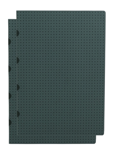 Image de Paper-Oh Cahier Circulo - Gris sur Noir / Gris sur Noir - A4 - Non ligné - 80 p.