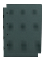 Image de Paper-Oh Cahier Circulo - Gris sur Noir / Gris sur Noir - A4 - Non ligné - 80 p.