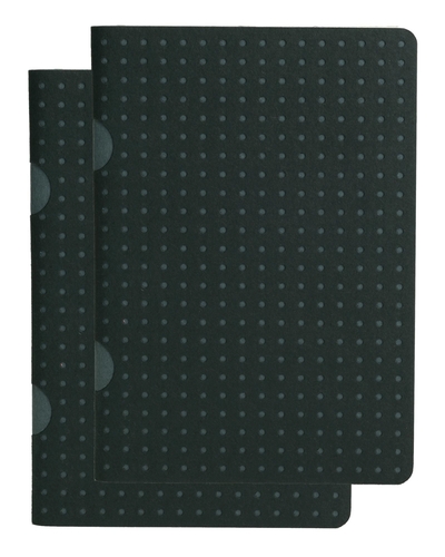 Picture of Paper-Oh Cahier Circulo - Noir sur Gris / Noir sur Gris - B7 - Quadrillage - 80 p.