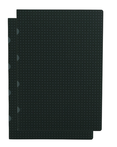 Picture of Paper-Oh Cahier Circulo - Noir sur Gris / Noir sur Gris - A4 - Non ligné - 80 p.