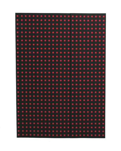Image de Paper-Oh Noir sur Rouge - A4 - Ligné - 112 p.