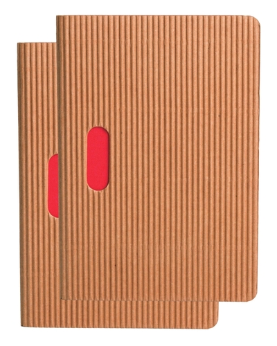 Picture of Paper-Oh Cahier Ondulo - Naturel / Naturel - B7 - Ligné - 80 p.