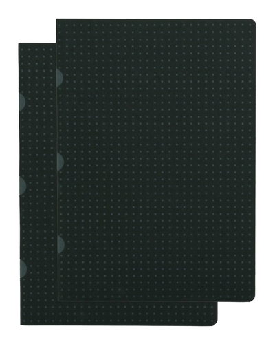 Image de Paper-Oh Cahier Circulo - Noir sur Gris / Noir sur Gris - A5 - Ligné - 80 p.