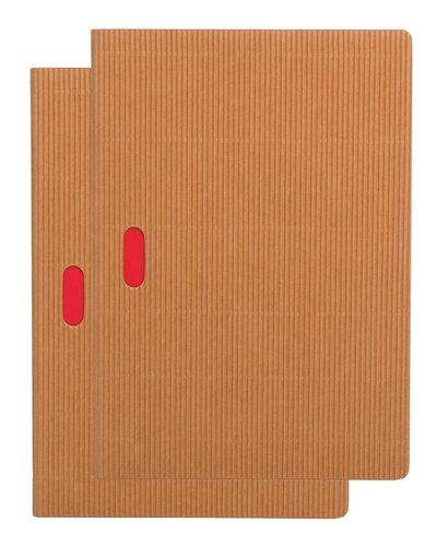 Image de Paper-Oh Cahier Ondulo - Naturel / Naturel - A5 - Quadrillage - 80 p.