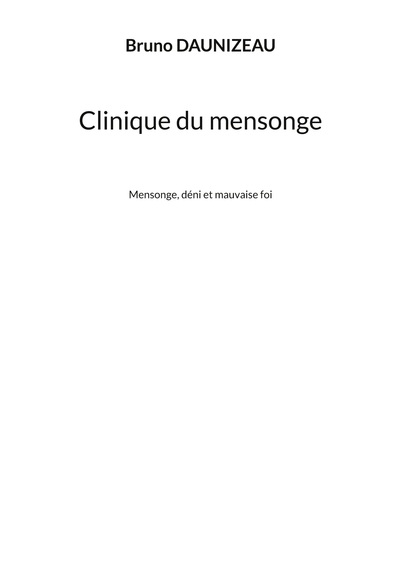Image de Clinique du mensonge