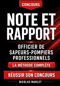 Image de Note et rapport officier de sapeurs-pompiers professionnels