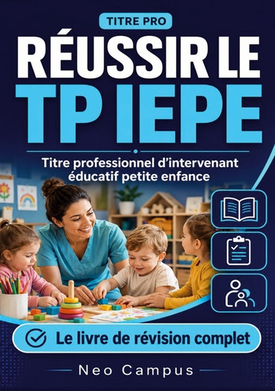 Image de Réussir le TP IEPE.  Titre professionnel d'intervenant éducatif petite enfance