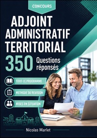 Image de Concours adjoint administratif territorial 350 questions réponses