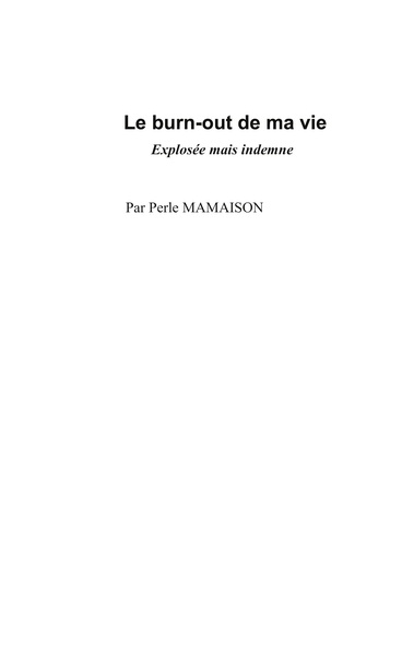 Picture of Le burn-out de ma vie