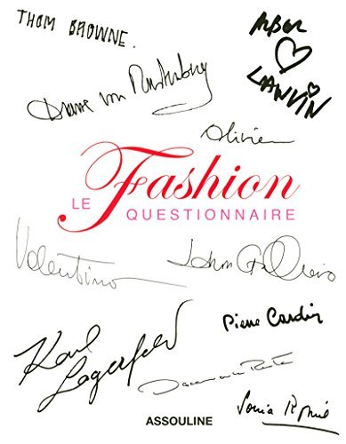 Picture of FASHION QUESTIONNAIRE BLANCHE