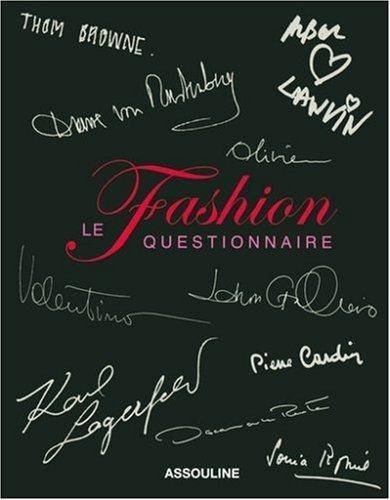 Picture of FASHION QUESTIONNAIRE NOIRE