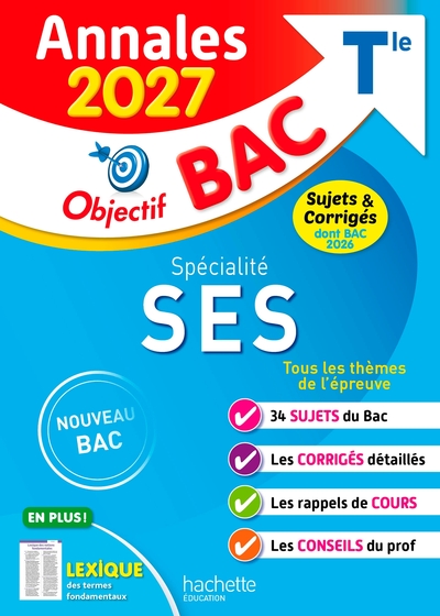 Picture of Annales Objectif BAC 2027 - Spécialité SES Tle - sujets et corrigés