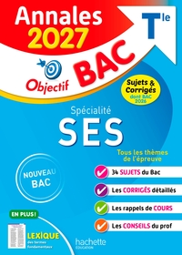 Picture of Annales Objectif BAC 2027 - Spécialité SES Tle - sujets et corrigés