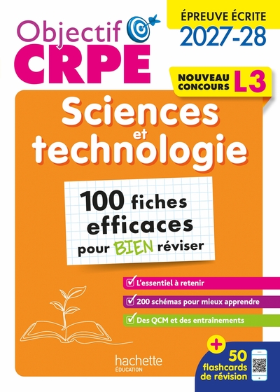 Picture of Objectif CRPE 2027-2028- Sciences et technologie - 100 fiches efficaces pour bien réviser - L3