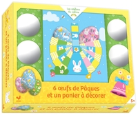Picture of 6 oeufs de Pâques et un panier à décorer - coffret avec accessoires