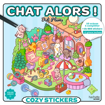 Picture of Cozy Stickers Didi Plums (avec pince) - Chat alors !