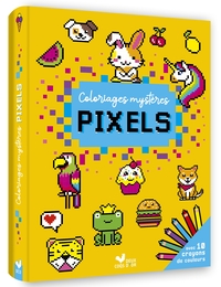 Picture of Coloriages mystères pixels - pochette 10 crayons de couleur