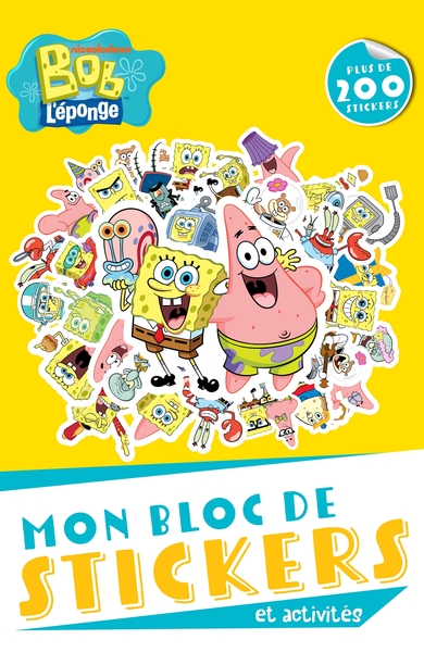Picture of Bob l'éponge - Bloc de stickers et activités
