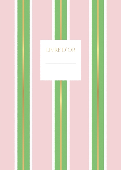 Image de Livre d'or - Rose et Vert