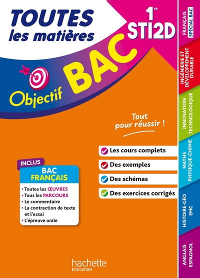 Picture of Objectif BAC 2026 - 1re STI2D Toutes les matières