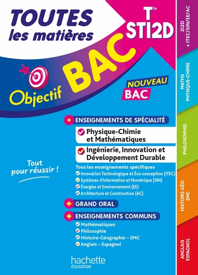 Image de Objectif BAC  - Terminale STI2D Toutes les matières
