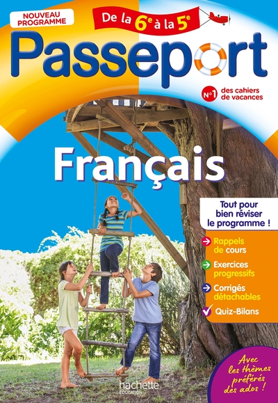 Picture of Passeport -Français de la 6e à la 5e - Cahier de vacances 2026