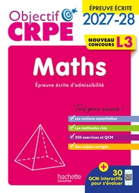 Picture of Objectif CRPE 2027-2028 - Maths - Épreuve écrite d'admissibilité - L3