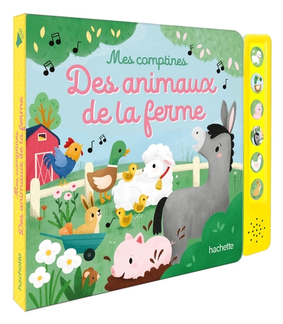Image de Mes comptines des animaux de la ferme - livre sonore à boitier