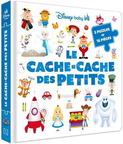 Image de DISNEY BABY - Mon Grand Livre Puzzle 16 pièces - Le cache-cache des petits